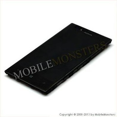 Lcd Nokia 720 Lumia with Touchscreen, lens and front frame Black