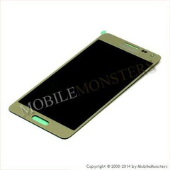 Displejs Samsung SM-G850F Galaxy Alpha ar Skārienjūtīgo stiklu Zelts