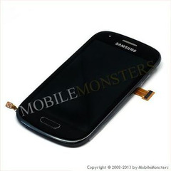 Lcd Samsung i8190 Galaxy S3 Mini with Touchscreen, lens and front frame Black