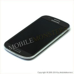 Displejs Samsung i8730 Galaxy Express ar Skārienjūtīgo stiklu un apkart ramiti Pelēks