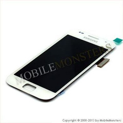 Дисплей Samsung i9000 Galaxy S с Тачскрином и Стеклом Белый