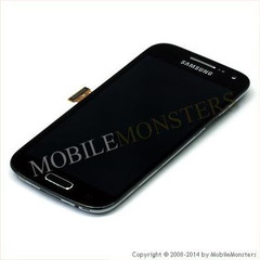 Displejs Samsung i9195 Galaxy S4 mini ar Skārienjūtīgo stiklu un apkart ramiti Black Edition