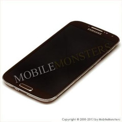 Дисплей Samsung i9505 Galaxy S IV (S4) с Тачскрином, стеклом и рамкой Коричневый