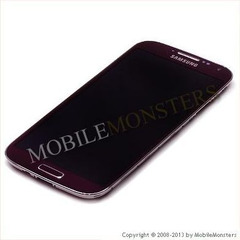 Lcd Samsung i9505 Galaxy S IV (S4) with Touchscreen, lens and front frame Purple