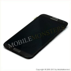 Lcd Samsung N7100 Galaxy Note II (2) with Touchscreen, lens and front frame Dark