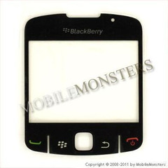 Stikls BlackBerry 8520 Curve  Melns