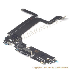 Šleife iPhone 14 Pro Max (A2894) USB konnektors Melns 