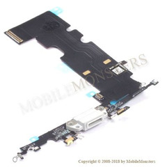 Flex iPhone 8 Plus (A1897) System connector, with microphone White