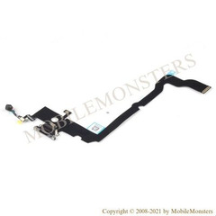 Flex iPhone XS Max System connector, with microphone Black