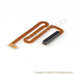 Шлейф Samsung SM-A125F Galaxy A12 On/Off, Датчик отпечатков пальцев Чёрный