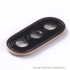 Stikls iPhone XS Kamera Zelts