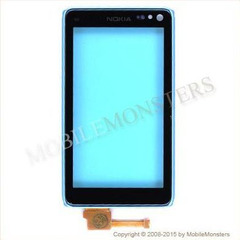 Touchscreen Nokia N8 With frame Sky blue