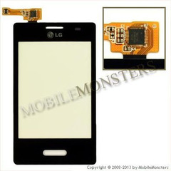 Skārienjūtīgais ekrāns LG E430 Optimus L3 II  Melns