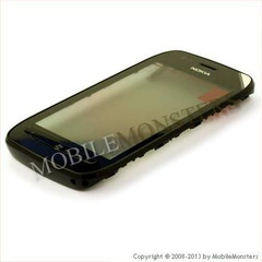 Skārienjūtīgais ekrāns Nokia 710 Lumia ar ramiti Melns