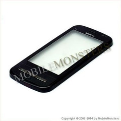 Skārienjūtīgais ekrāns Nokia C6 ar ramiti Melns