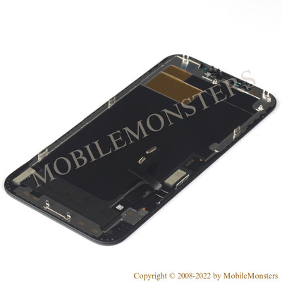 Displejs iPhone 12 Pro (A2407) ZY Kopija, ar Skārienjūtīgo stiklu un apkart ramiti Melns