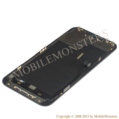Displejs iPhone 13 Pro Max (A2643) ar Skārienjūtīgo stiklu un apkart ramiti Melns