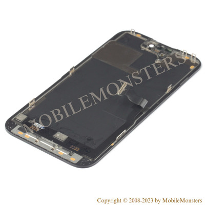 Displejs iPhone 14 Pro (A2890) ar Skārienjūtīgo stiklu un apkart ramiti Melns