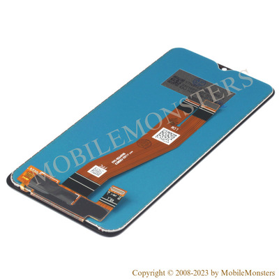 Displejs Samsung SM-A025F Galaxy A02s ar Skārienjūtīgo stiklu, Kopija A kvalitāte Melnā