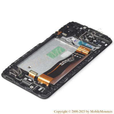 Displejs Samsung SM-A137F Galaxy A13 ar Skārienjūtīgo stiklu un apkart ramiti, (Service pack)