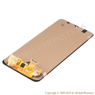 Displejs Samsung SM-A307F Galaxy A30s ar Skārienjūtīgo stiklu, Kopija OLED kvalitāte Melnā