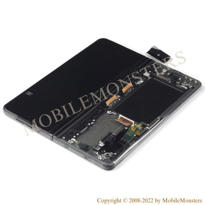 Displejs Samsung SM-F926B Galaxy Z Fold 3 5G ar Skārienjūtīgo stiklu un apkart ramiti, (Service pack) Melns