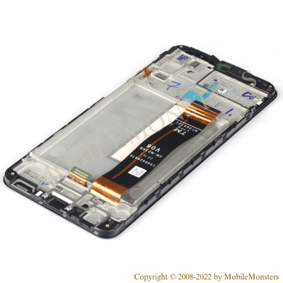 Displejs Samsung SM-M236B Galaxy M23 5G ar Skārienjūtīgo stiklu un apkart ramiti, (Service pack) Melns