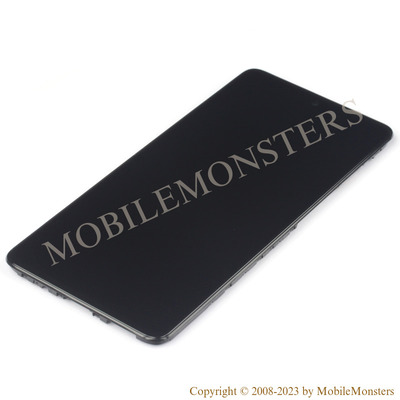 Дисплей Samsung SM-M526B Galaxy M52 5G с Тачскрином, стеклом и рамкой, (Service pack) Чёрный