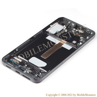 Дисплей Samsung SM-S906B Galaxy S22+ с Тачскрином, стеклом и рамкой, (Service pack) Чёрный