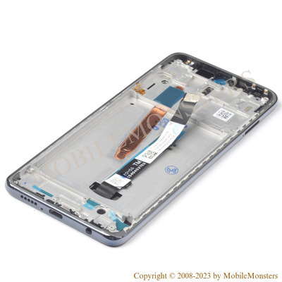Дисплей Xiaomi Poco X3 NFC (M2007J20CG) с Тачскрином, стеклом и рамкой, (Service pack) Чёрный
