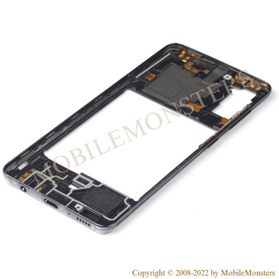 Корпус Samsung SM-A415F Galaxy A41 Средняя часть, (Service pack) Чёрная