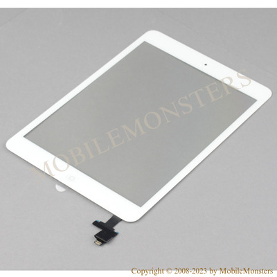 Skārienjūtīgais ekrāns iPad Mini (A1445, 1455) Kopija A kvalitāte, ar mikroshēmu Balta