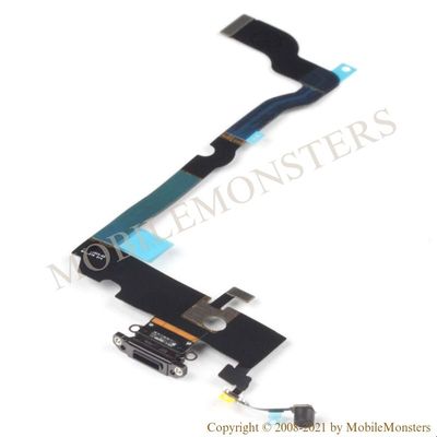 Flex iPhone XS Max System connector, with microphone Black