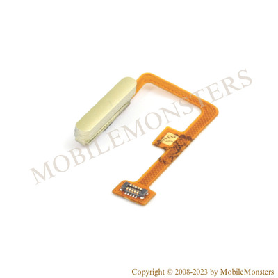 Шлейф Xiaomi Mi 11 Lite 5g (M2101K9G) On/Off, Датчик отпечатков пальцев Жёлтый