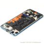 Displejs Huawei P30 Lite (MAR-LX1A) ar Skārienjūtīgo stiklu un apkart ramiti, ar akumulatoru, (Service pack) Zils