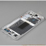Displejs Samsung SM-S911B Galaxy S23 ar Skārienjūtīgo stiklu un apkart ramiti, (Service pack) Sudrabs