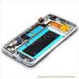 Дисплей Samsung SM-G935F Galaxy S7 edge с Тачскрином, стеклом и рамкой Серебрянный