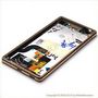 Displejs Sony E5603 Xperia M5 ar Skārienjūtīgo stiklu un apkart ramiti Zelts