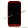 Дисплей Samsung i9300 Galaxy S III (S3) с Тачскрином, стеклом и рамкой Красный