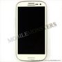 Дисплей Samsung i9300 Galaxy S III (S3) с Тачскрином, стеклом и рамкой Белый