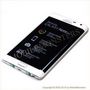 Displejs Samsung SM-N915F Galaxy Note Edge ar Skārienjūtīgo stiklu un apkart ramiti Balts