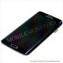 Displejs Samsung SM-G925F Galaxy S6 Edge ar Skārienjūtīgo stiklu un apkart ramiti Melns