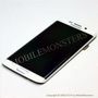 Displejs Samsung SM-G925F Galaxy S6 Edge ar Skārienjūtīgo stiklu un apkart ramiti Balts
