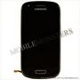 Displejs Samsung i8190 Galaxy S3 Mini ar Skārienjūtīgo stiklu un apkart ramiti Melns