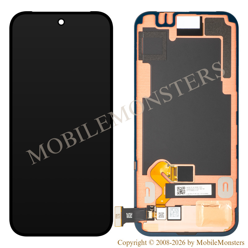 Displejs Google Pixel 9 ar Skārienjūtīgo stiklu (Service pack) Melns Displejs Google Pixel 9 ar Skārienjūtīgo stiklu (Service pack) Melns