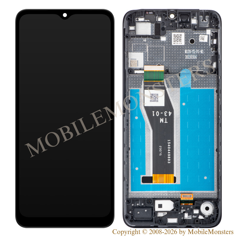 Lcd Motorola Moto E13 with Touchscreen, lens and front frame (Service pack) Black Lcd Motorola Moto E13 with Touchscreen, lens and front frame (Service pack) Black