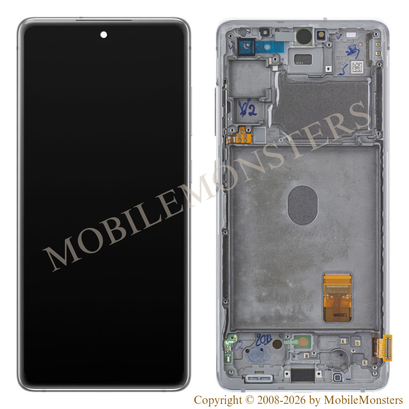 Displejs Samsung SM-G781F Galaxy S20 FE 5G ar Skārienjūtīgo stiklu un apkart ramiti (Service pack) Balts Displejs Samsung SM-G781F Galaxy S20 FE 5G ar Skārienjūtīgo stiklu un apkart ramiti (Service pack) Balts