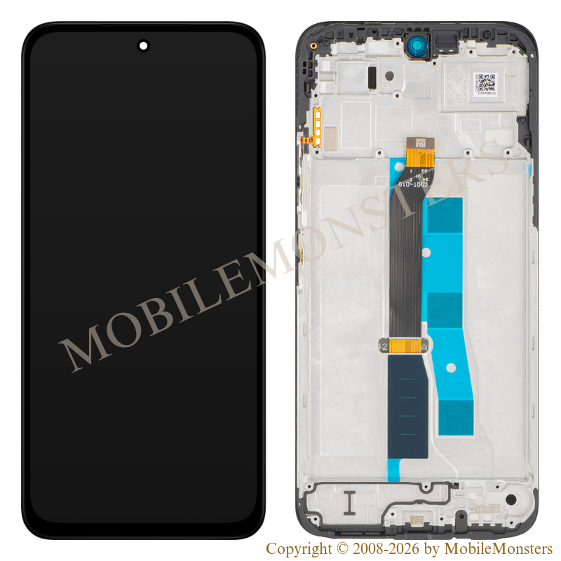 Displejs Xiaomi Redmi 15 5G (25057RN09E) ar Skārienjūtīgo stiklu un apkart ramiti (Service pack) Melns Displejs Xiaomi Redmi 15 5G (25057RN09E) ar Skārienjūtīgo stiklu un apkart ramiti (Service pack) Melns