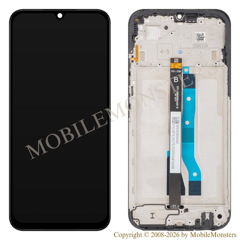 Displejs Xiaomi Redmi 15c 5G (2508CRN2BE) ar Skārienjūtīgo stiklu un apkart ramiti, (Service pack), EU versija Melns Displejs Xiaomi Redmi 15c 5G (2508CRN2BE) ar Skārienjūtīgo stiklu un apkart ramiti, (Service pack), EU versija Melns