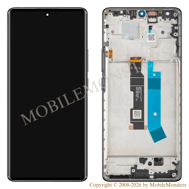 Lcd Xiaomi Redmi Note 14 Pro 4G with Touchscreen, lens and front frame (Service pack) Black Lcd Xiaomi Redmi Note 14 Pro 4G with Touchscreen, lens and front frame (Service pack) Black